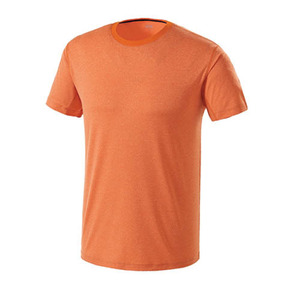 MT-901 멜란지 냉감 라운드 티셔츠(오렌지)